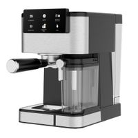 Cafetera BLACKLINE Espresso CM-7270 Negro y Plateado