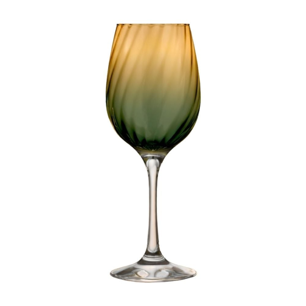 Copa Vino Ravena 385ml Ambar & Verde Cristar