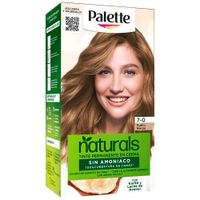 Tinte para Cabello sin Amoníaco PALETTE NATURALS Rubio Medio 7.0 Caja 1un