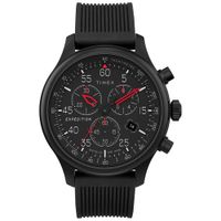 Reloj Timex Expedition Field TW4B20700 Fecha Cronómetro Luz de Fondo Indiglo Correa de Silicona Negr