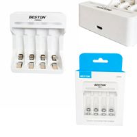 Cargador Inteligente de Pilas AA y AAA Ni-MH 4 puestos C8002