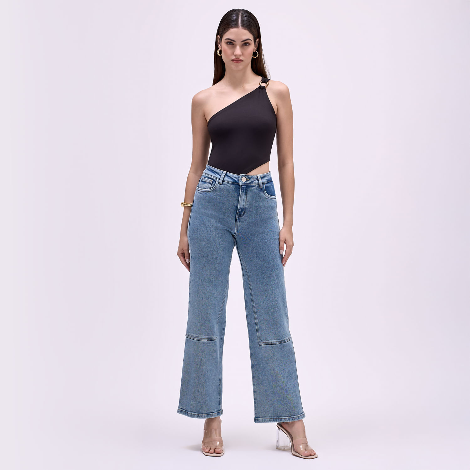 Jean Mujer Corte Symbol Straight