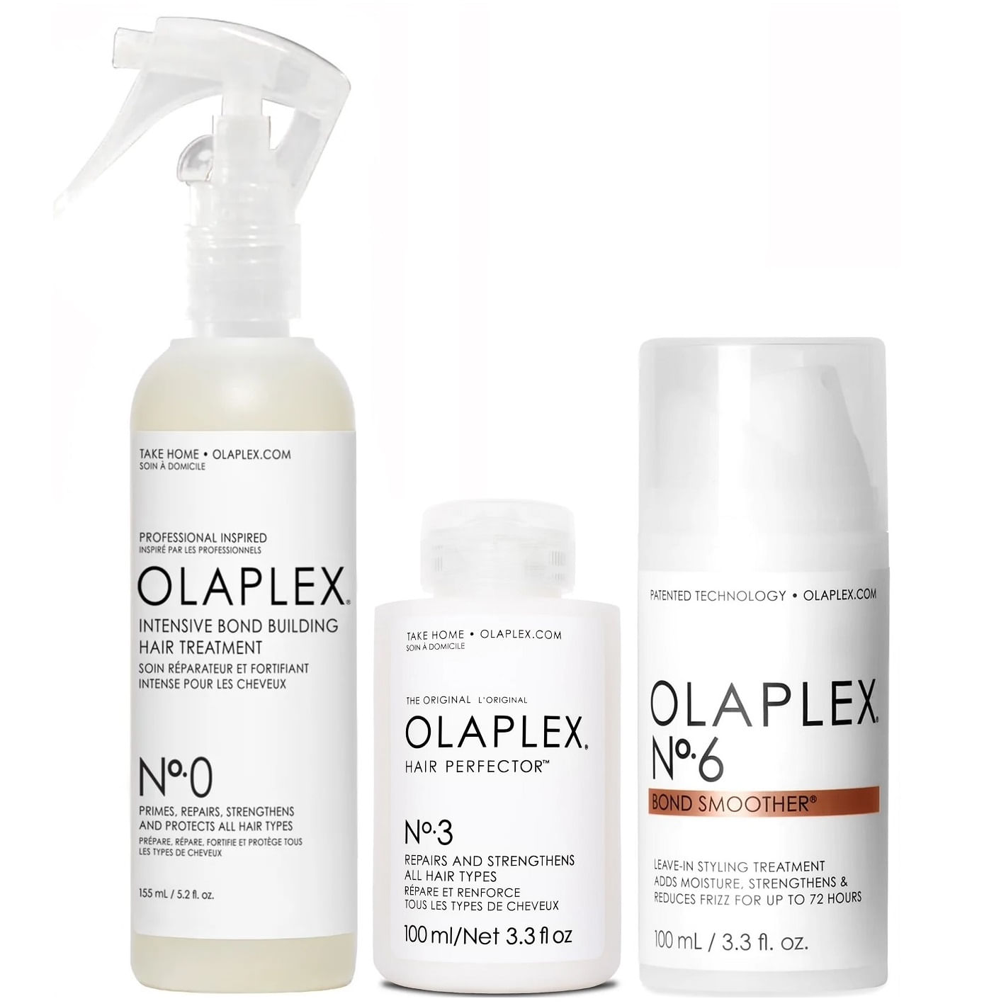 Olaplex N°0 + N°3 + N°6 Tratamiento Reparador Intensivo