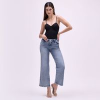 Jean Mujer Flequi Symbol Straight