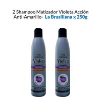 Shampoo Matizador Violeta Accion AntiAmarillo La Brasiliana 250G 2 Uni