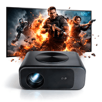 Proyector Smart Owlenz SD550 con Enfoque Automático + Ecran De 120 Pulgadas Blanco