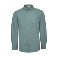Camisa M/L Algodón Orgánico Para Hombre Galiton Verde Rockford