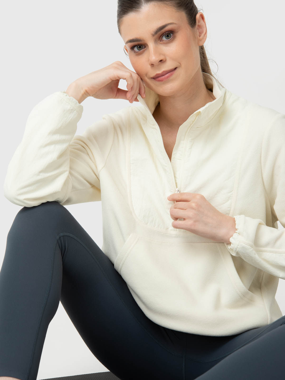 Polar Para Mujer Mid Zip Blanco Bsoul