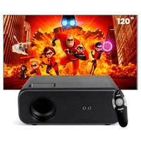 Proyector Smart Owlenz SD550 Enfoque Manual + Ecran 120 Pulgadas + Puntero Láser