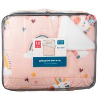 Edredón Sherpa DECO HOME Rainbow 1.5 Plazas