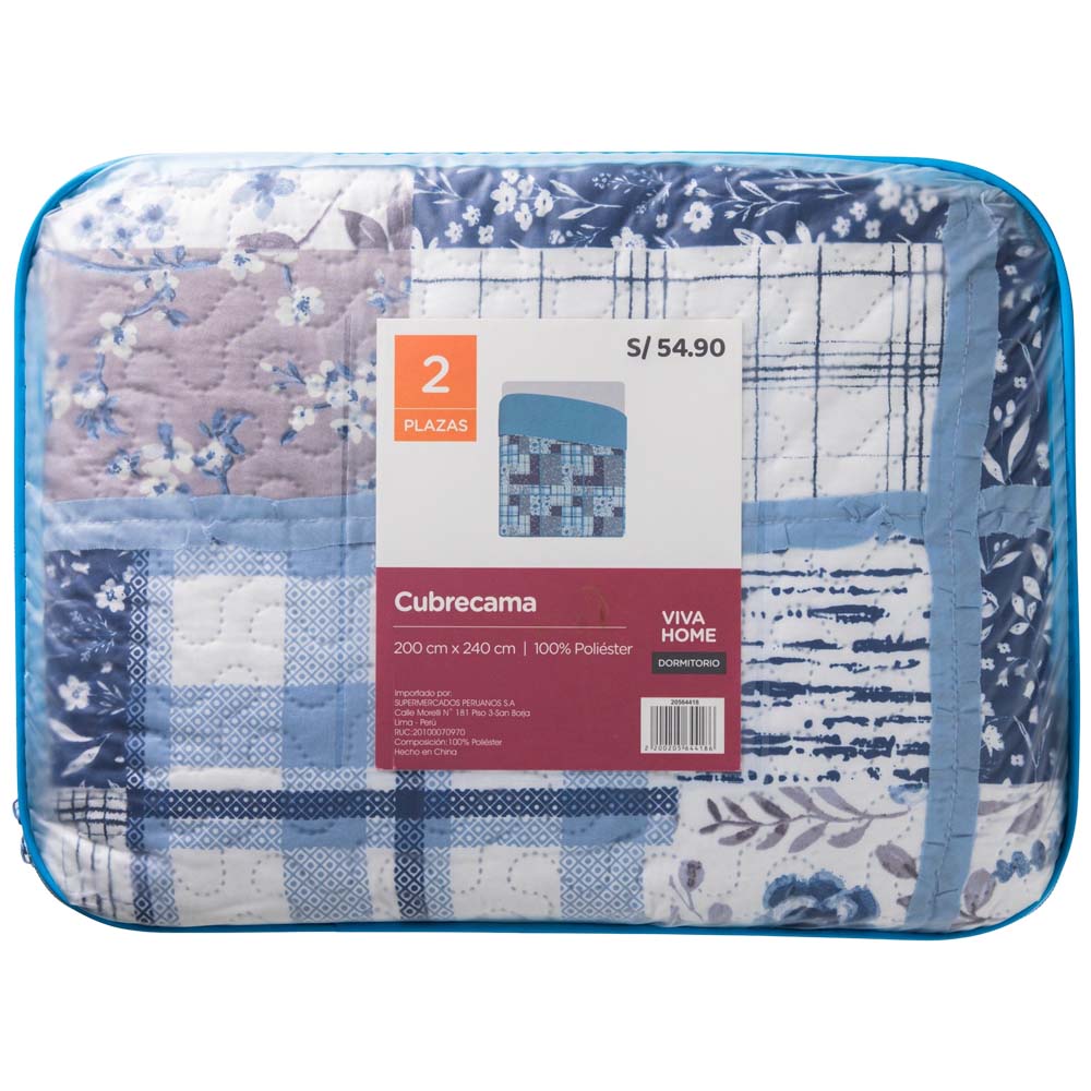 Cubrecama Patchwork VIVA HOME 2 Plazas D3