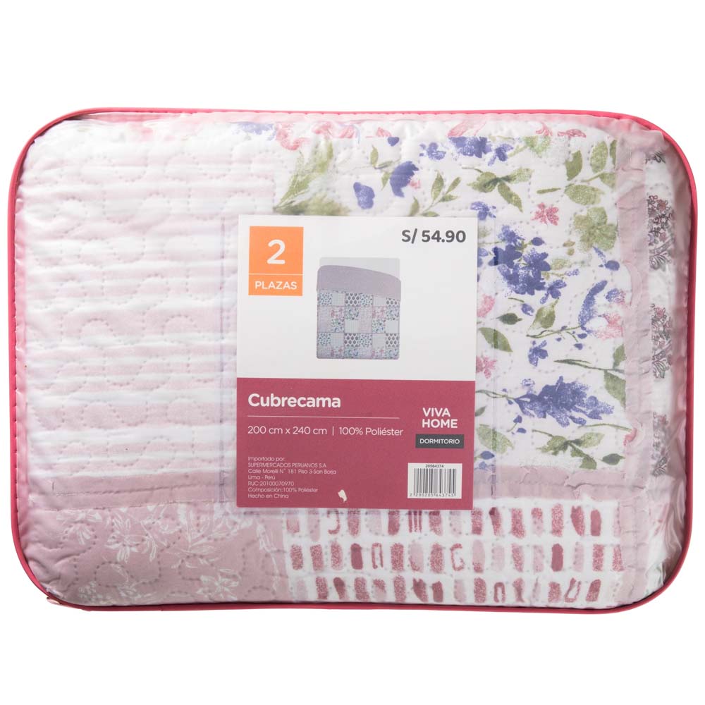 Cubrecama Patchwork VIVA HOME 2 Plazas D1