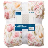 Manta Flannel DECO HOME Ave de Ensueño D2 (Modelos Aleatorios)