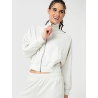 Polera Para Mujer Modal Full Zip Aloe Blanco Bsoul