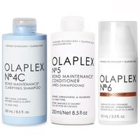 Olaplex N°4C + N°5 + N°6 Shampoo Clarificante + Acondicionador + Crema