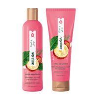 Pack AMARÁS Largo Amazónico Fortalecedor sin Sal: Shampoo Pote 400ml + Acondicionador Frasco 260ml