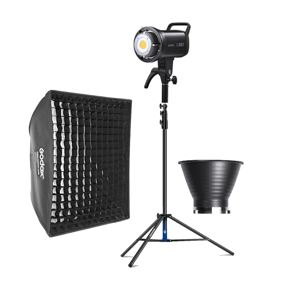 Combo Luz Continua Godox SL100D + Parante + Softbox FW6060