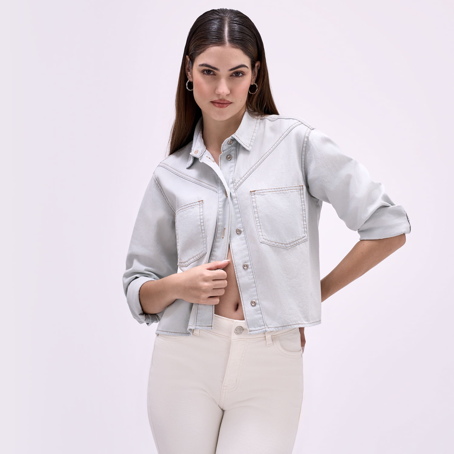 Blusa Mujer Pespunte Symbol