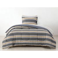 Set Edredon OI26 Micro Print Lineas 1.5 Plazas