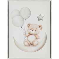 Cuadro Oso Con Handpaint 30x40cm