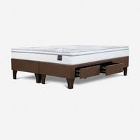 Cama Con Cajones Art 4 King Marron