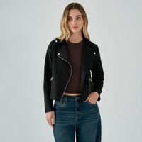 Casaca Mujer Suede Biker Malabar