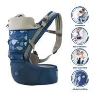 Canguro Para Bebé Ergonómico Ballena Alebao 3 en 1 Azul