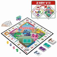 Juego de Mesa Monopoly Junior HASBRO GAMES 2 En 1 Square