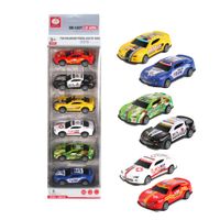 Set de coches diecast x6 HUAYUAN modelo 123-14K
