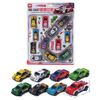 Set de coches diecast x12 HUAYUAN modelo 123-6E