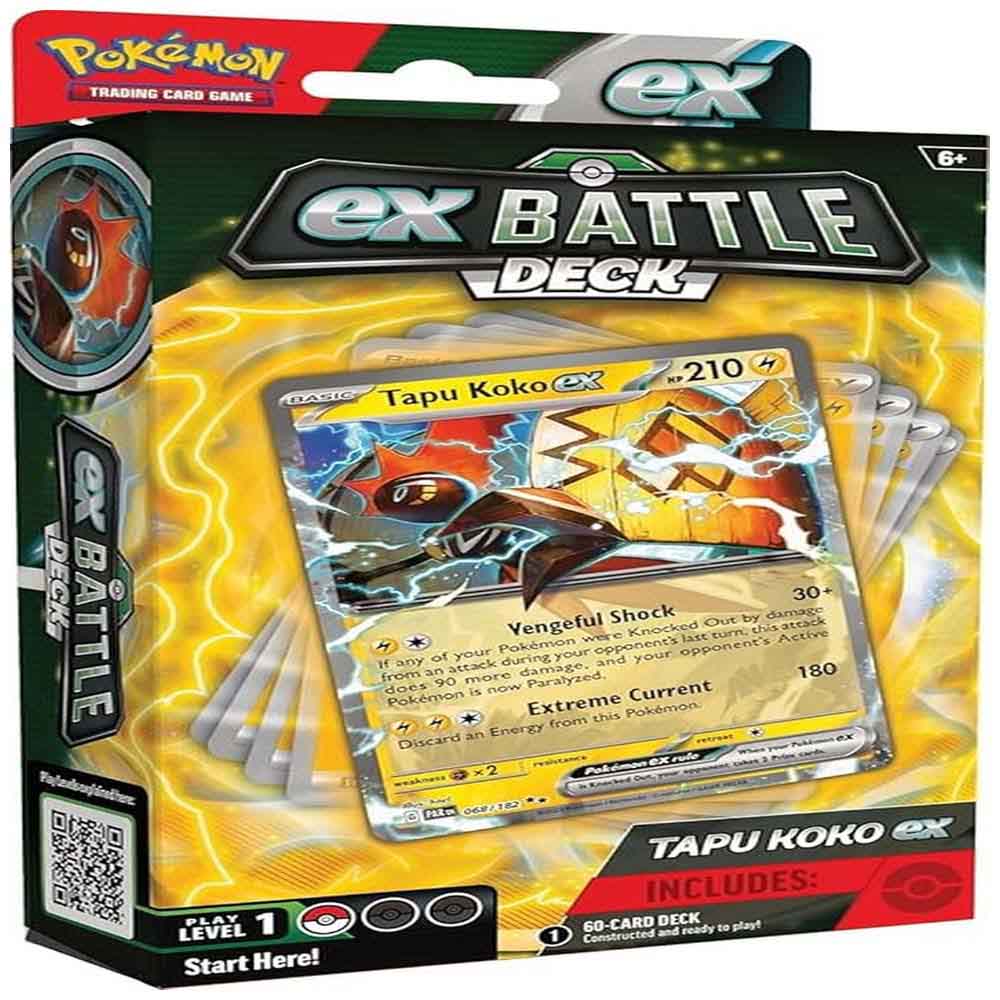 Mazo de Batalla Tapu Koko e Iron Leaves POKEMON