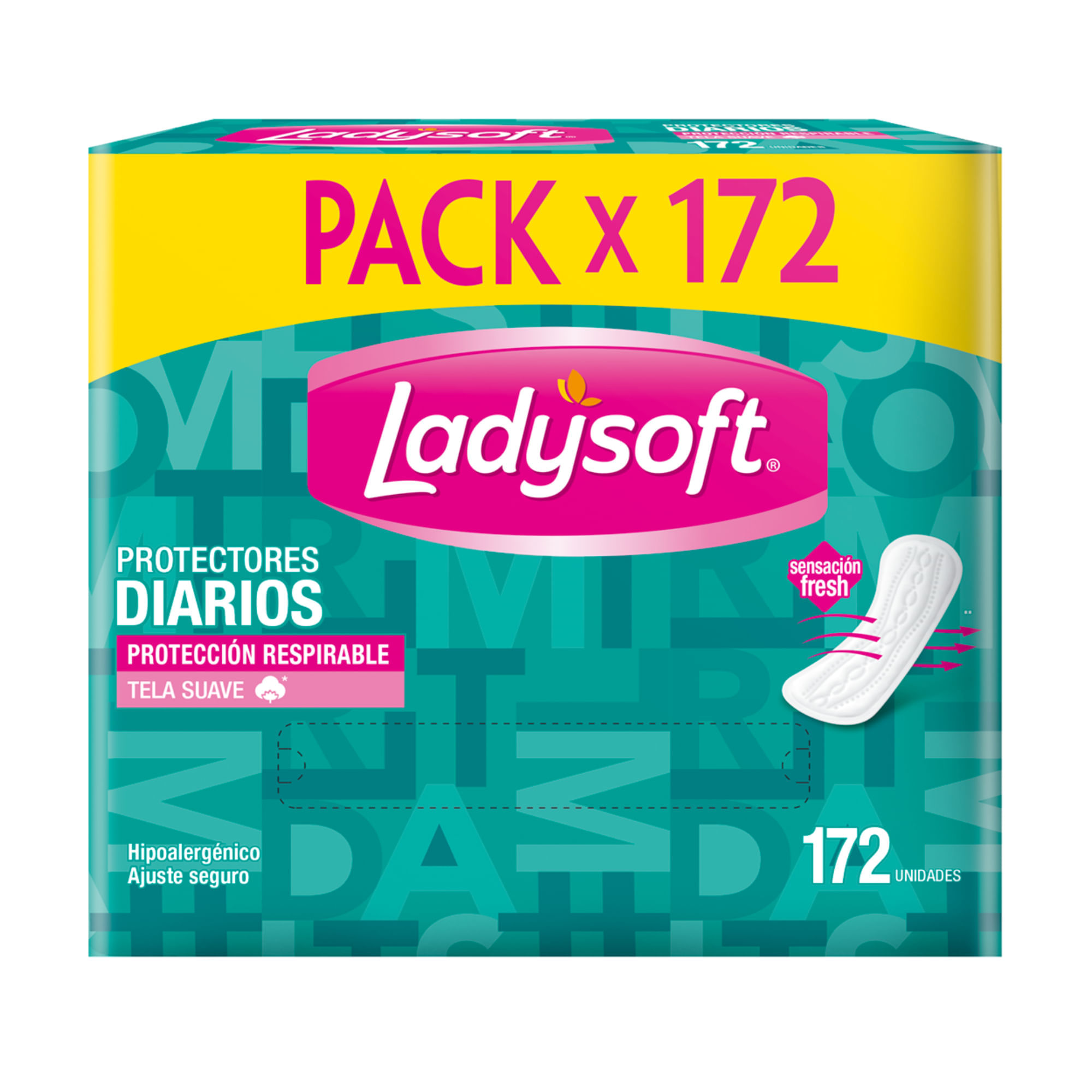 Protectores Diarios LADYSOFT Protección Respirable Paquete 172un