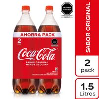 Gaseosa COCA COLA Botella 1.5L Pack 2un