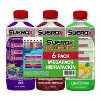 Bebida Rehidratante SUEROX Surtido Botella 630ml Paquete 6un