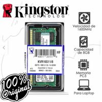 MEMORIA RAM KINGSTON PC3 KVR16LS11/8, 8GB, DDR3 1600MHZ