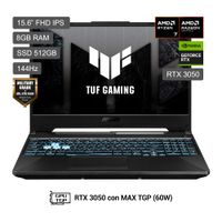 Laptop ASUS TUF Gaming A15 15.6"" AMD Ryzen 7-170 8GB 512GB SSD RTX3050