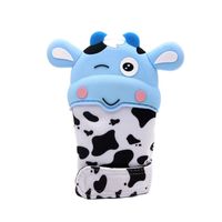 Guante Mordedor Para Bebe Baby Froggie Vaquita Celeste