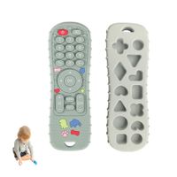 Mordedor Control de Silicona Dino Gris para bebe Baby Froggie