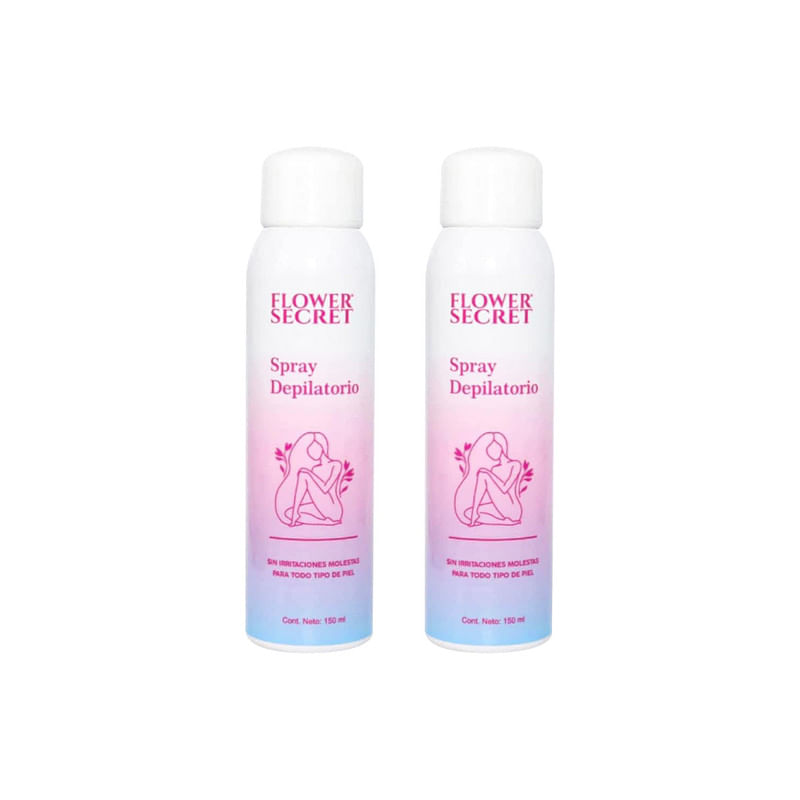 2 Spray Depilatorio 150 Ml - Flower Secret