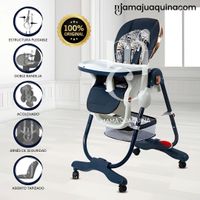 Silla de Comer de Lujo «GROOMI» Azul