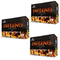 TERMOGÉNICO 3 CAJAS INFERNO POR 28 SACHETS C/U FRESA WINNER NUTRITION