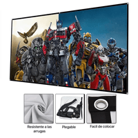 Pantalla para Proyector Ecran 120 Pulgadas de Tela
