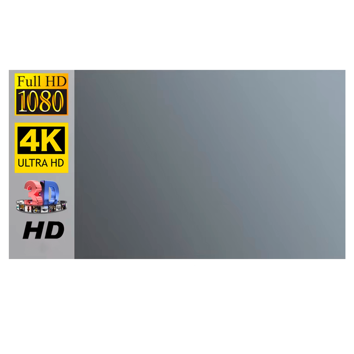 Pantalla Ecran Reflectiva Para Proyector 80 Pulgadas Owlenz Gris