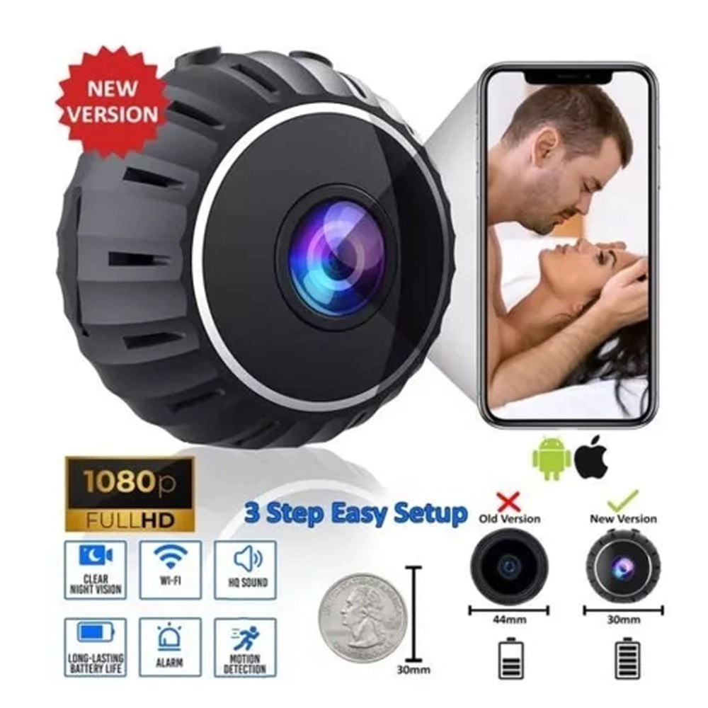 Mini Cámara Espía Inalámbrica Wifi Infrarrojo Imán Ipc-nx11 1080p