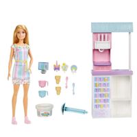 Barbie Set Heladería con Muñeca