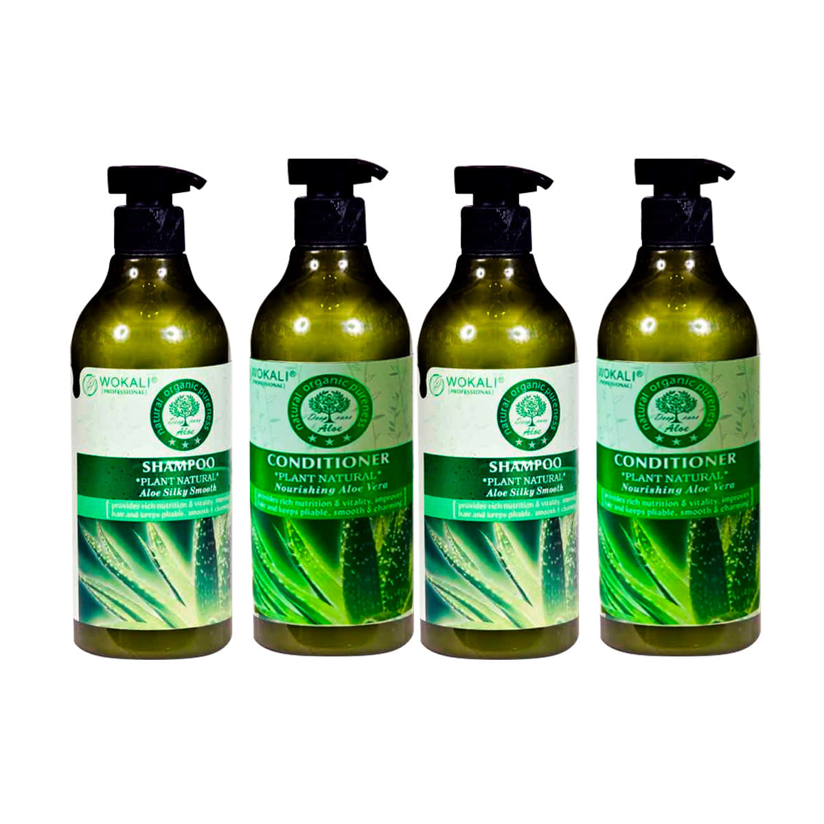 2und Pack Dúo Shampoo y Acondicionador Aloe Vera -Wokali