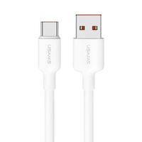 Cable celular USAMS USB a Type-C 3A 0.5m Blanco U84