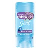 Desodorante para Mujer en Gel SECRET Lavanda Frasco 73g