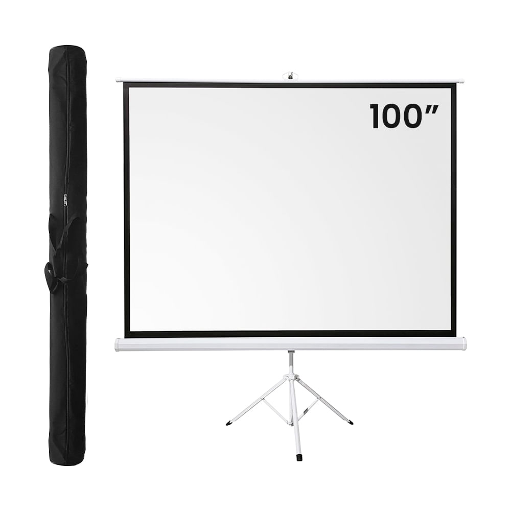 Combo Pantalla Ecran Evox 100 pulgadas con Trípode regulable + Funda gruesa de Transporte