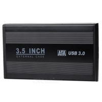 Case Disco Duro Externo Sata 3.5"" Usb 3.0 Pc HDD - Negro
